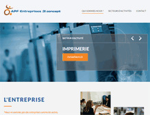 Tablet Screenshot of apf-entreprises-bretagne.com